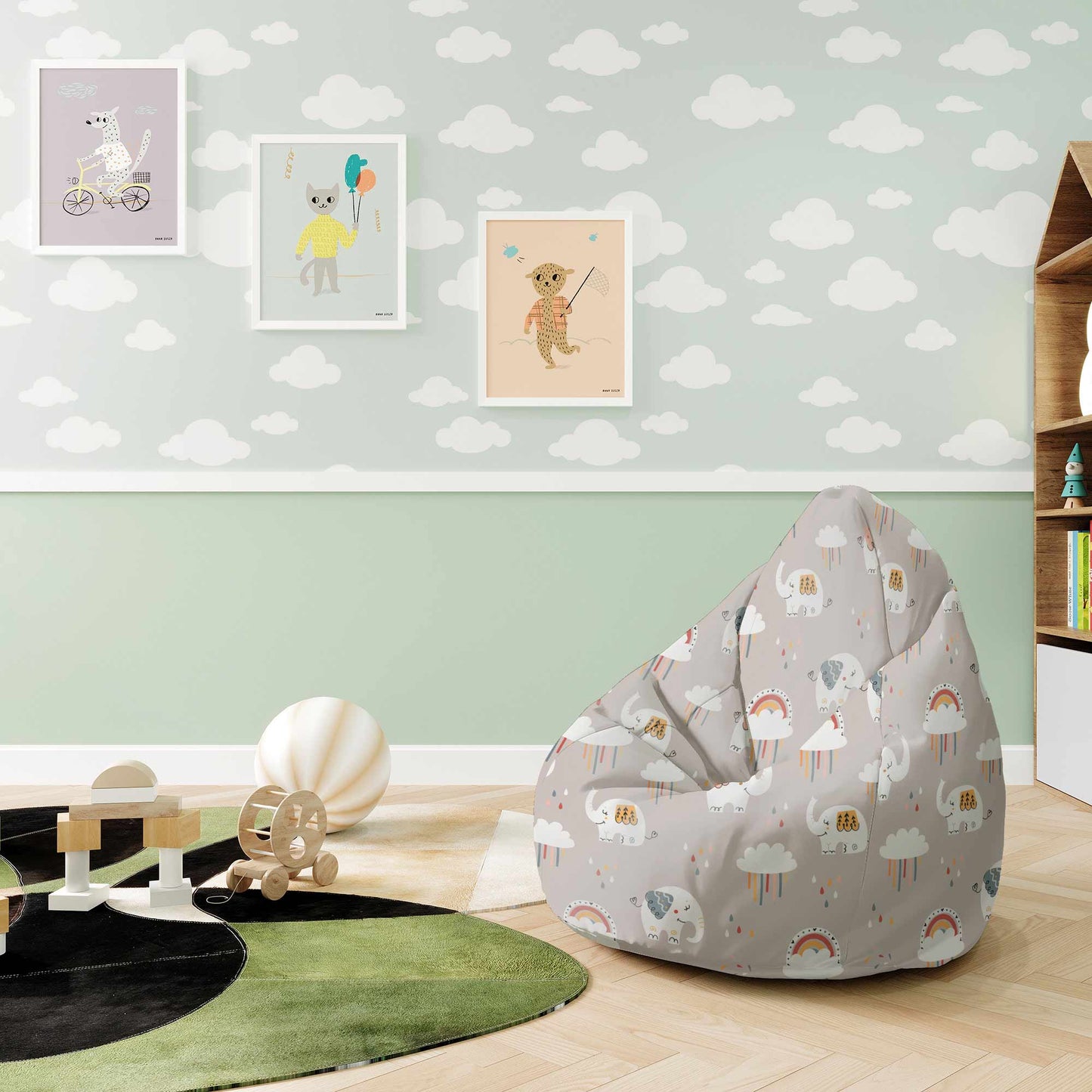 Sitzsäcke Elephant and Rainbow Clouds