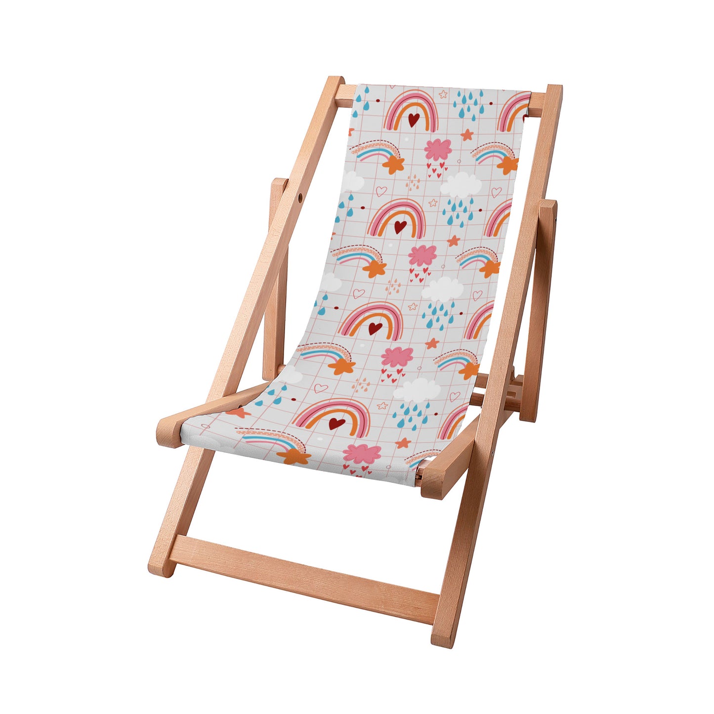 Liegestuhl für Kinder Pink Rainbow