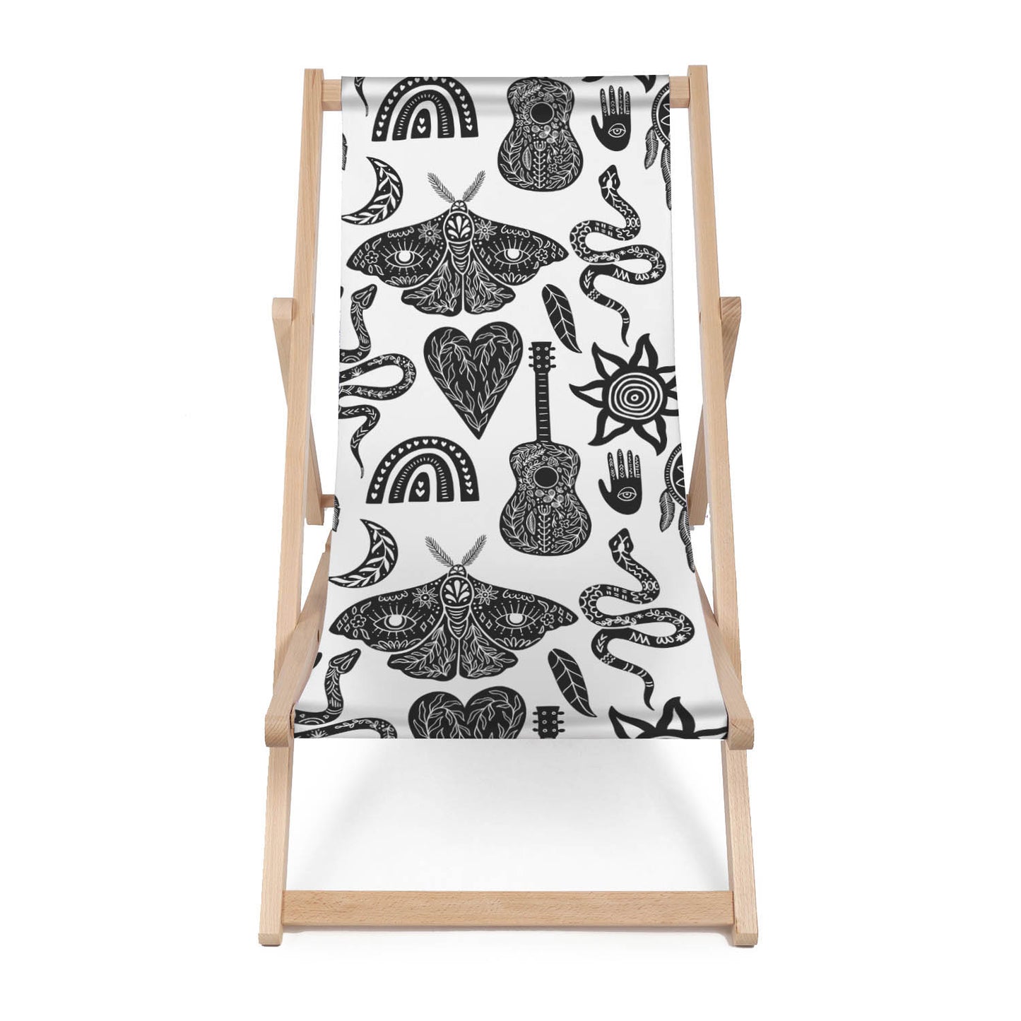 Holz Liegestuhl Tattoo