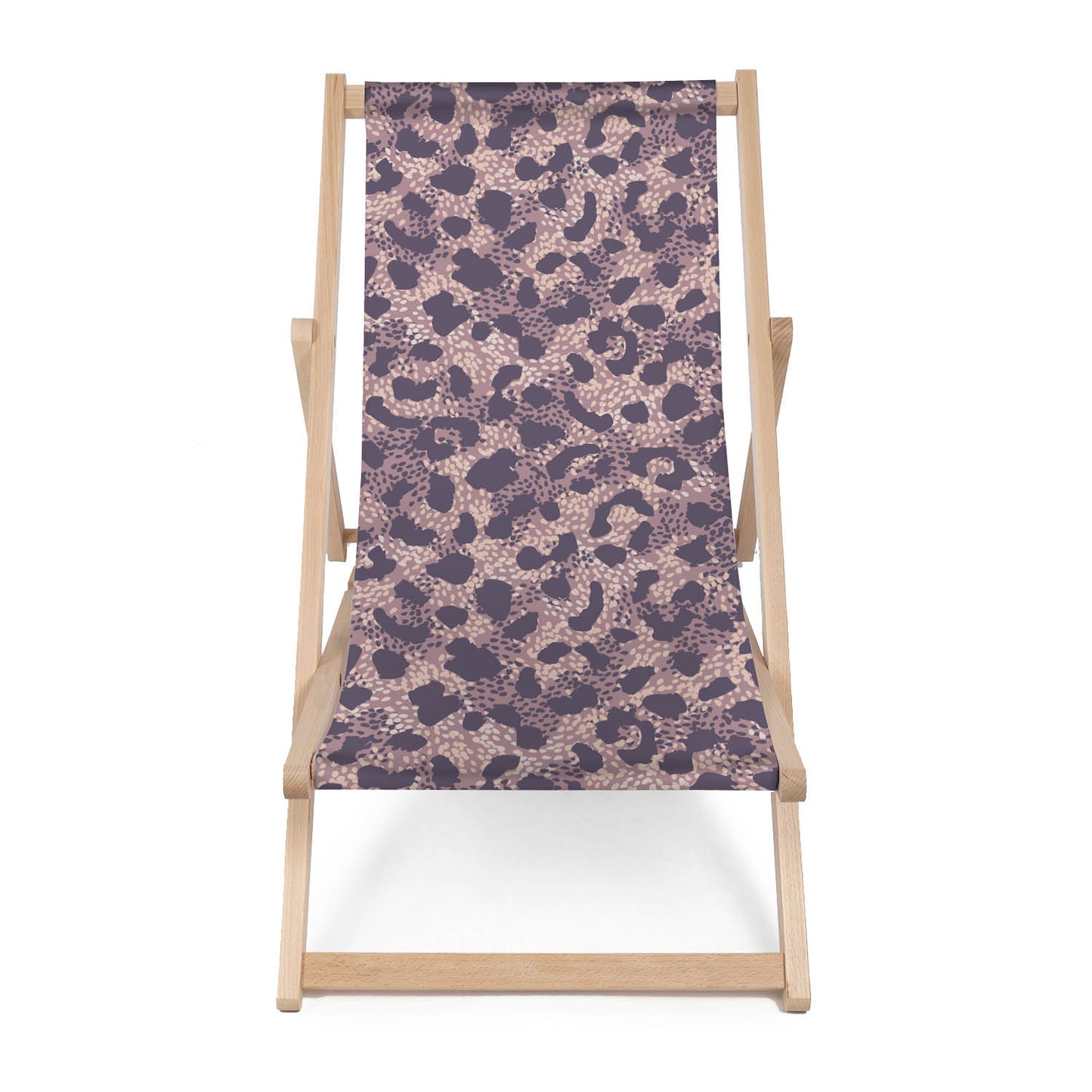 Holz Liegestuhl Wild Animal Pattern