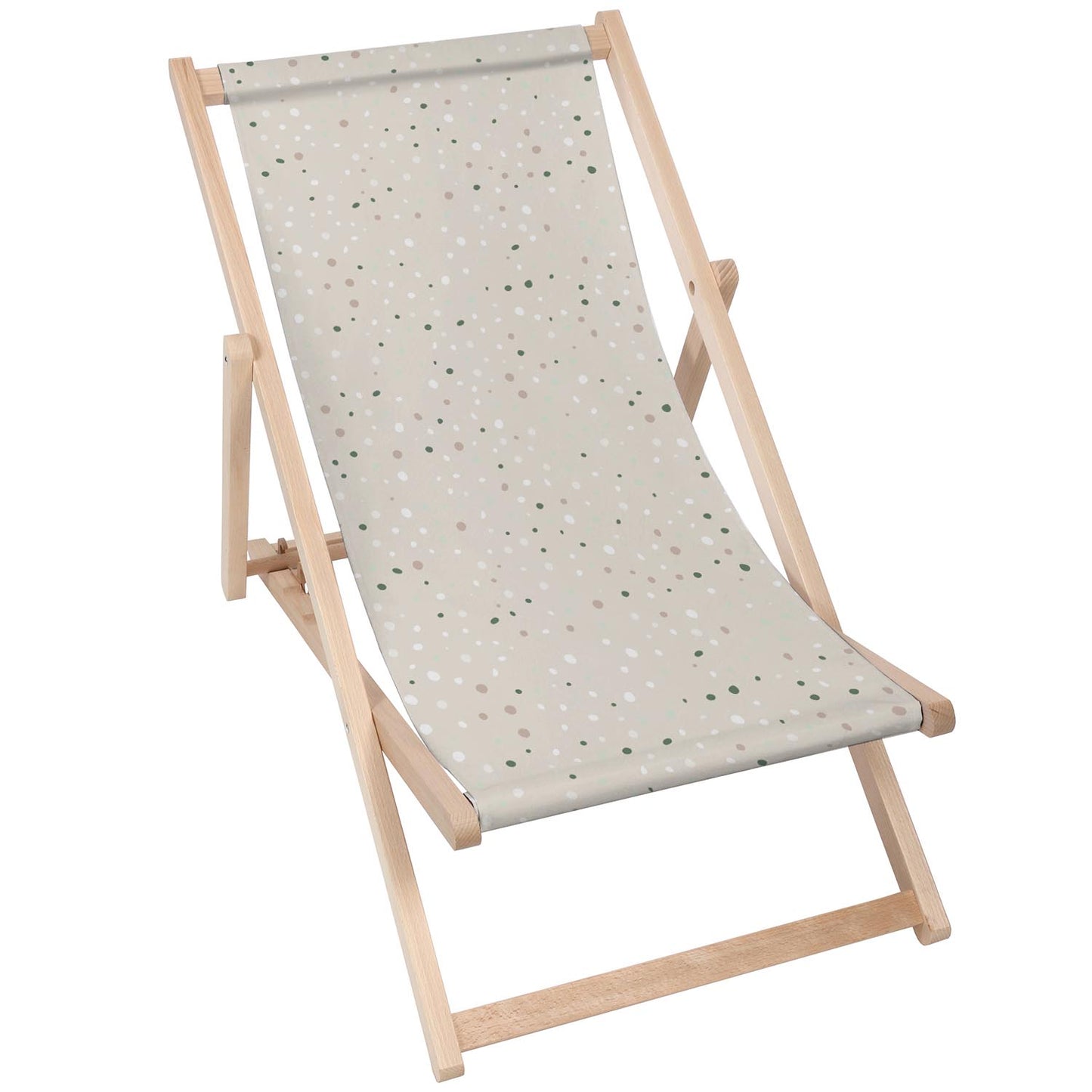 Holz Liegestuhl Geometric Dots