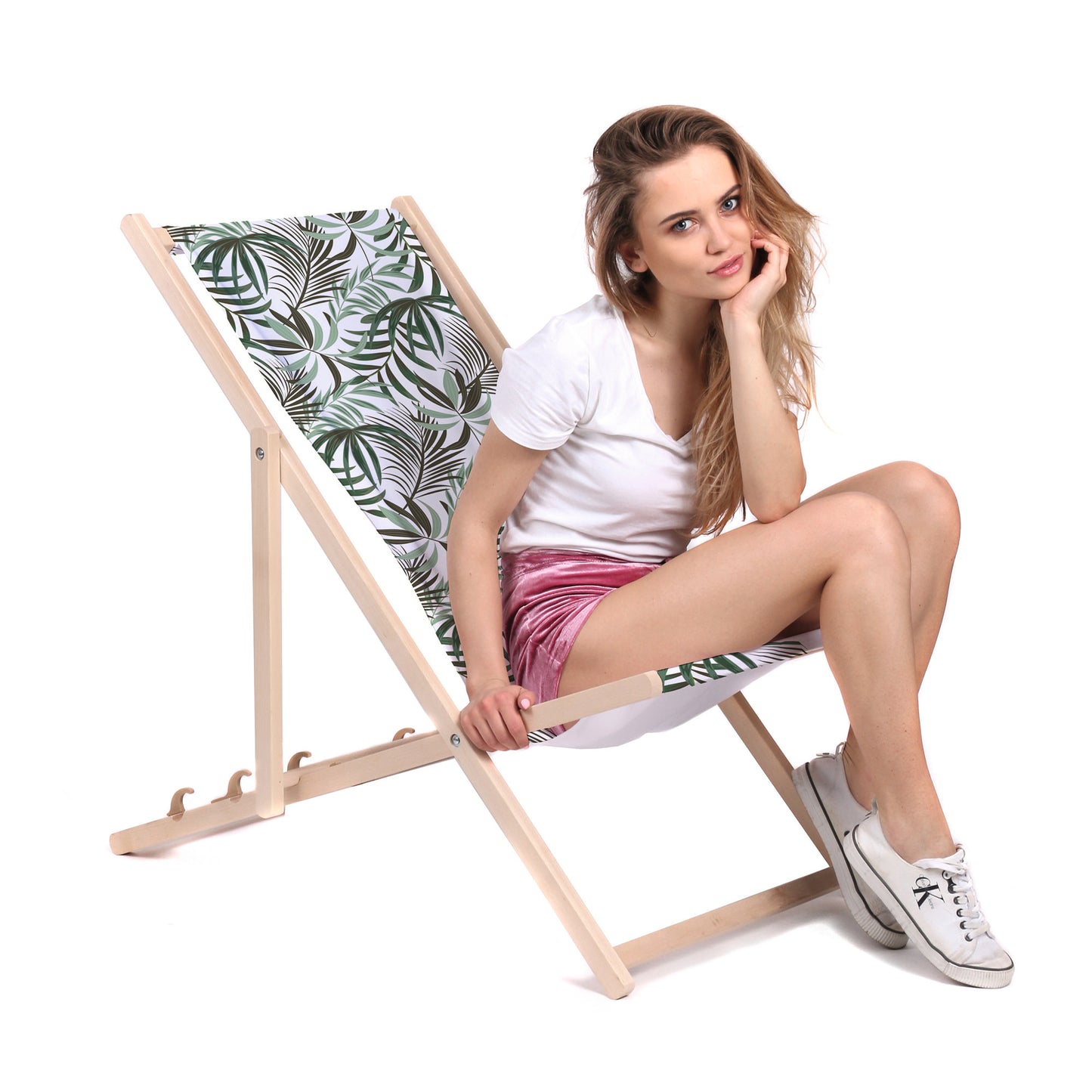 Holz Liegestuhl Green Tropical