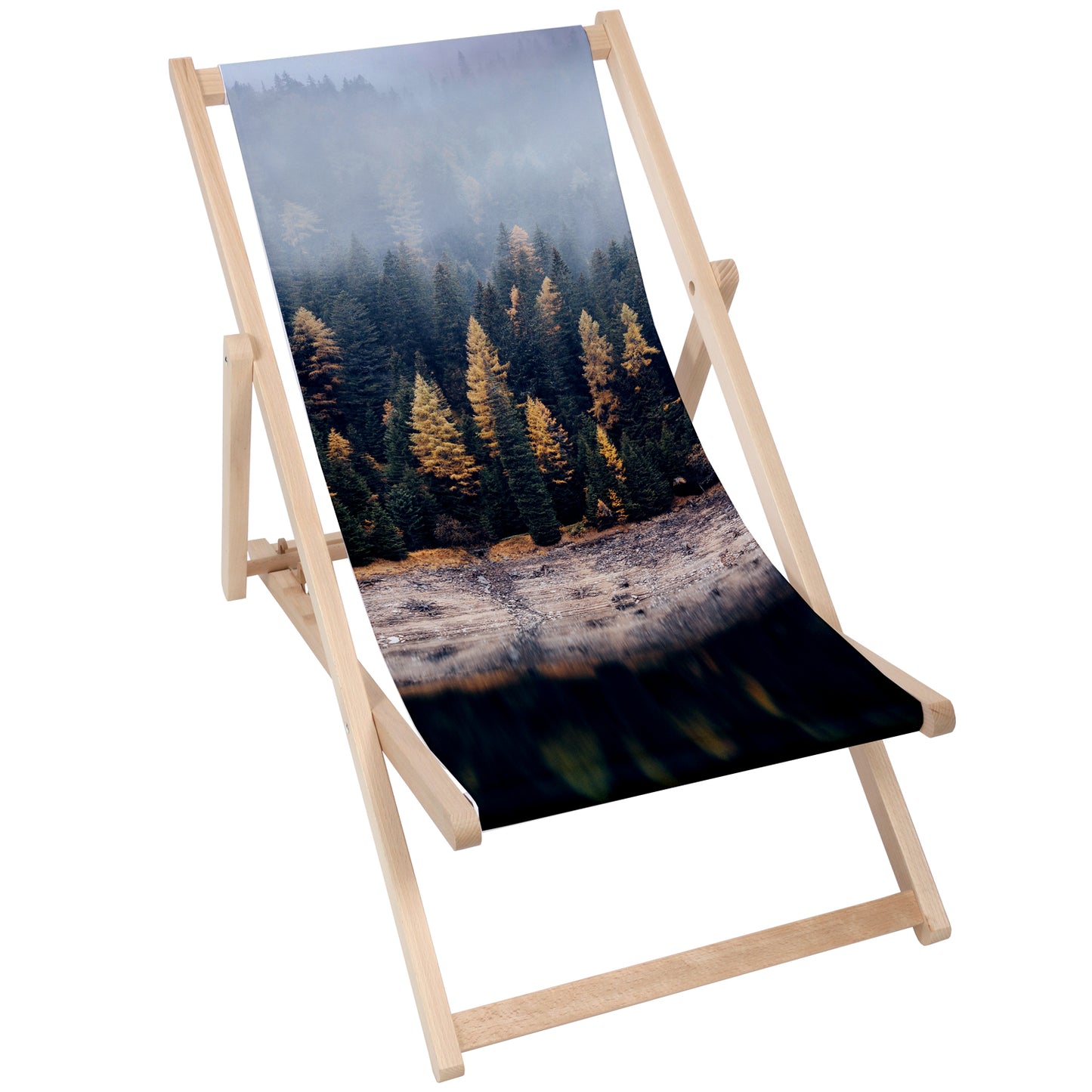 Holz Liegestuhl Foggy Forest - esunbed