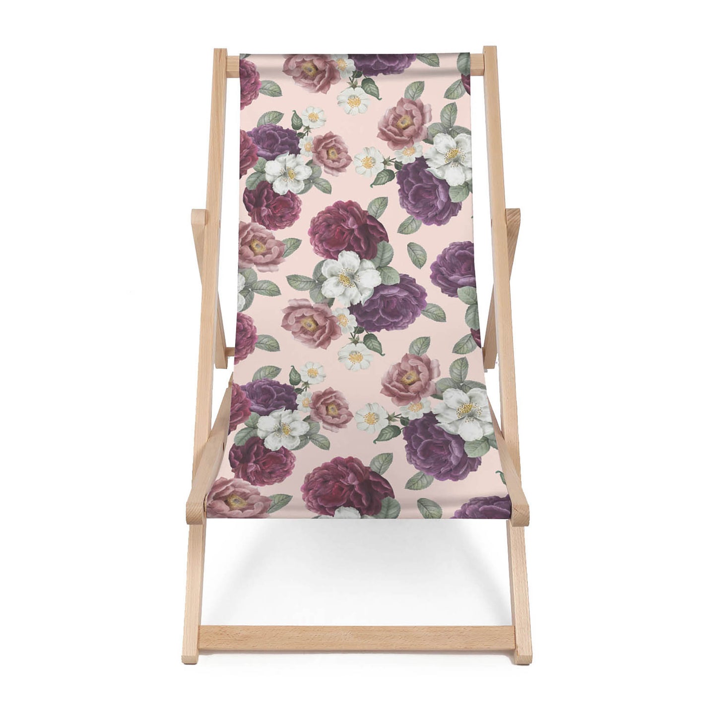 Holz Liegestuhl Romantic Floral