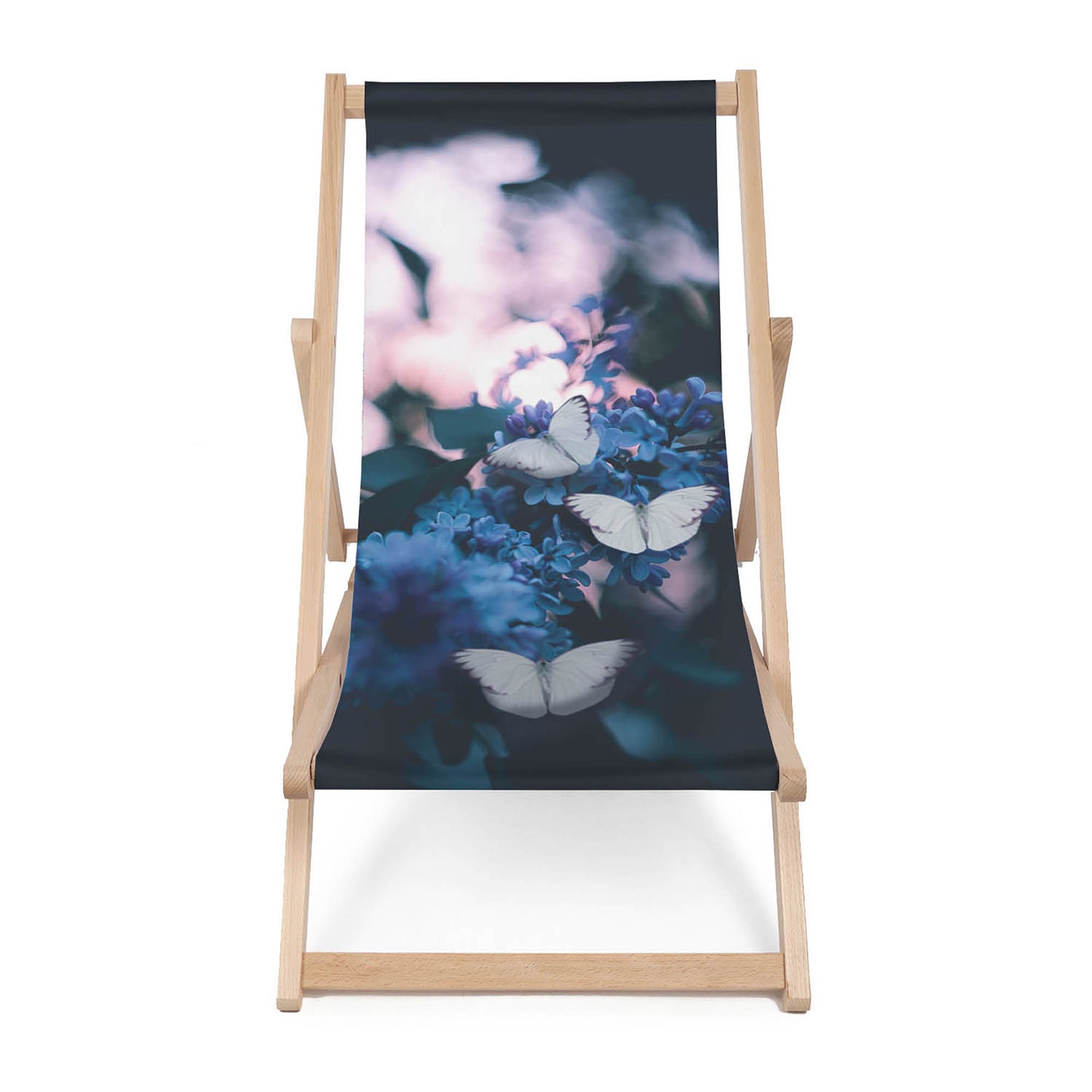 Holz Liegestuhl Elderflower Butterfly