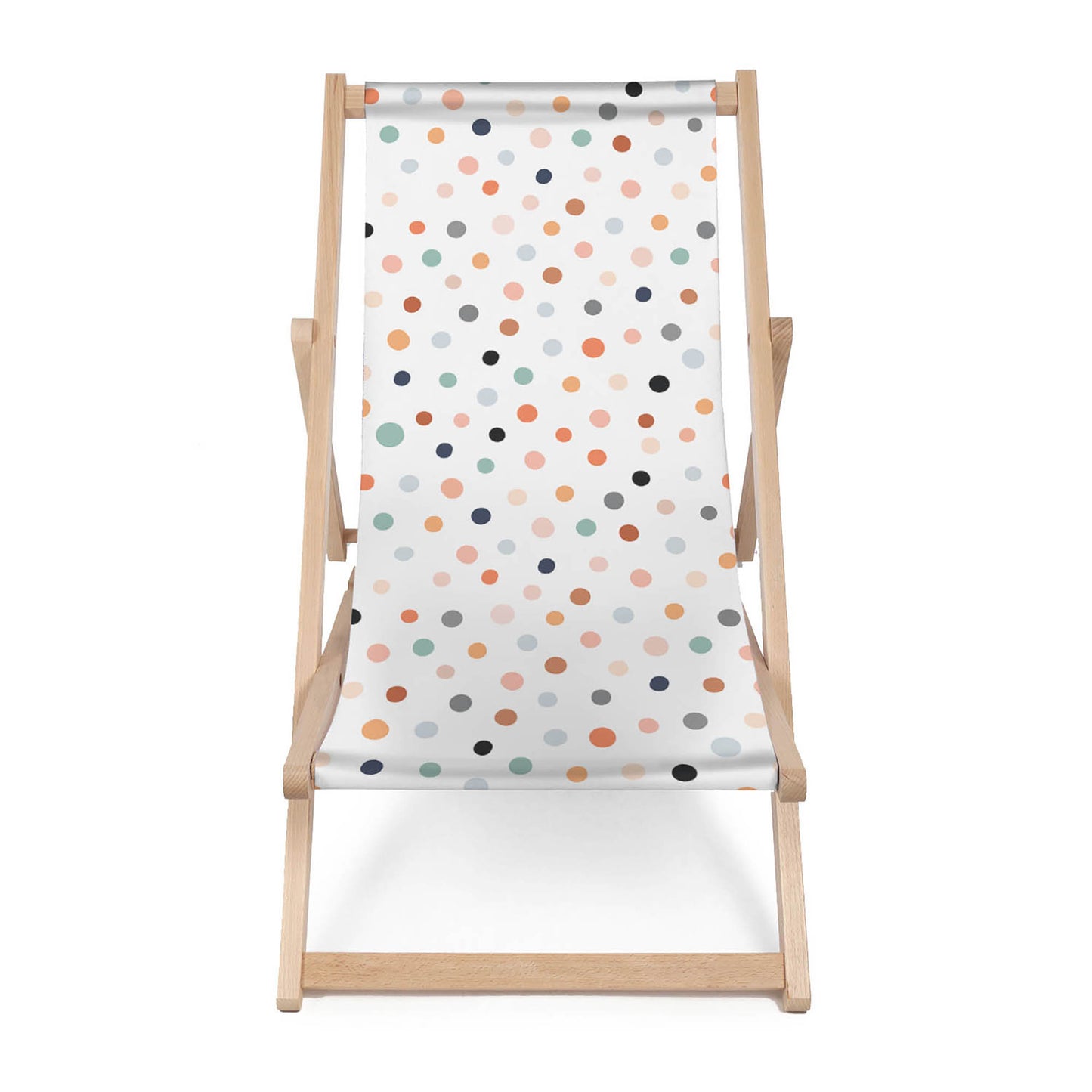 Holz Liegestuhl Pastel Dots