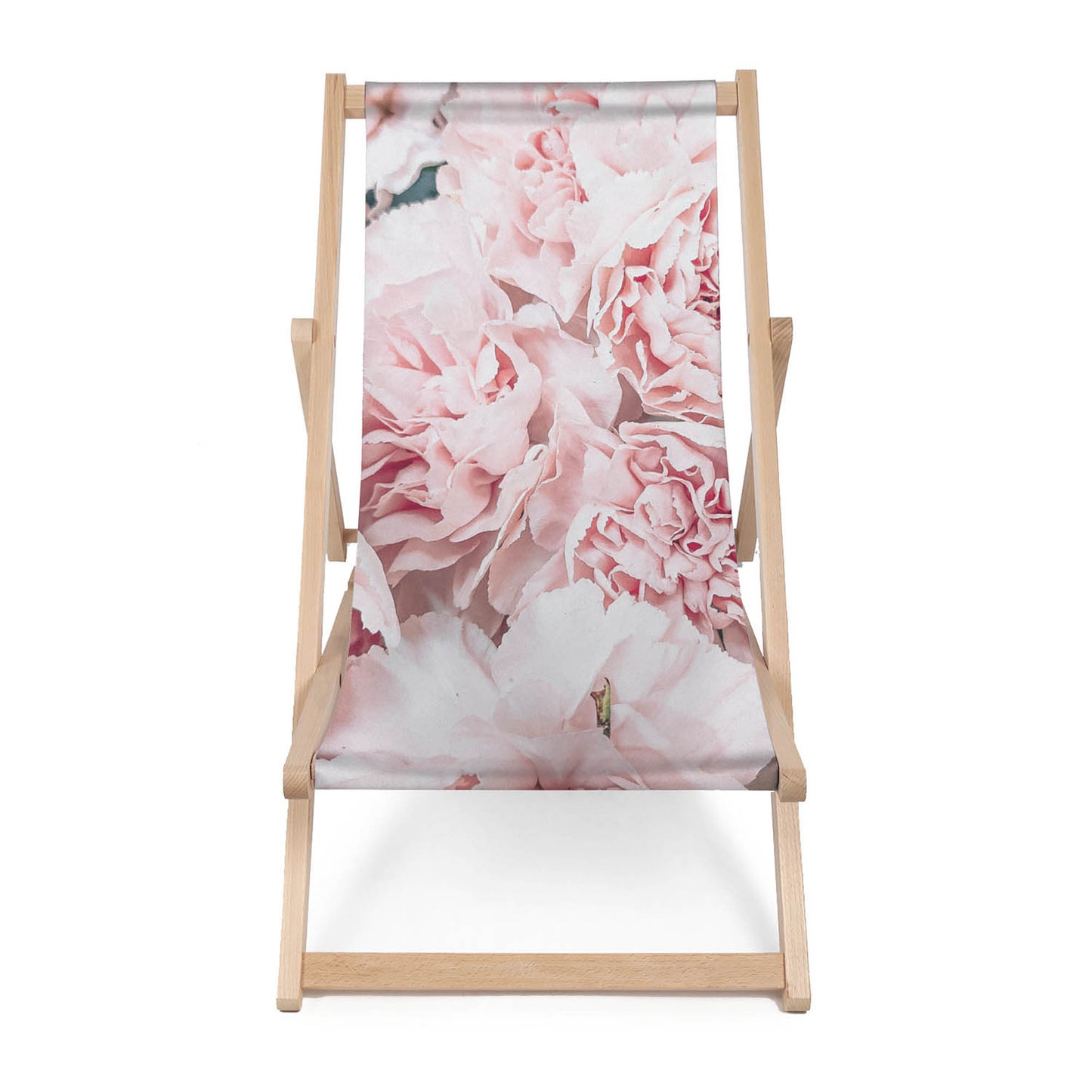 Holz Liegestuhl Peonies