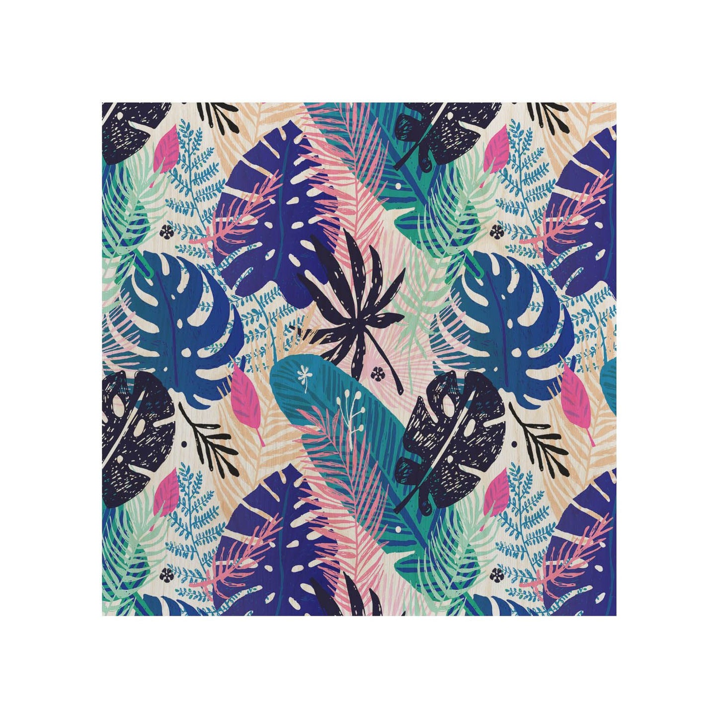 Kaffeetisch Tropical Leaves Art