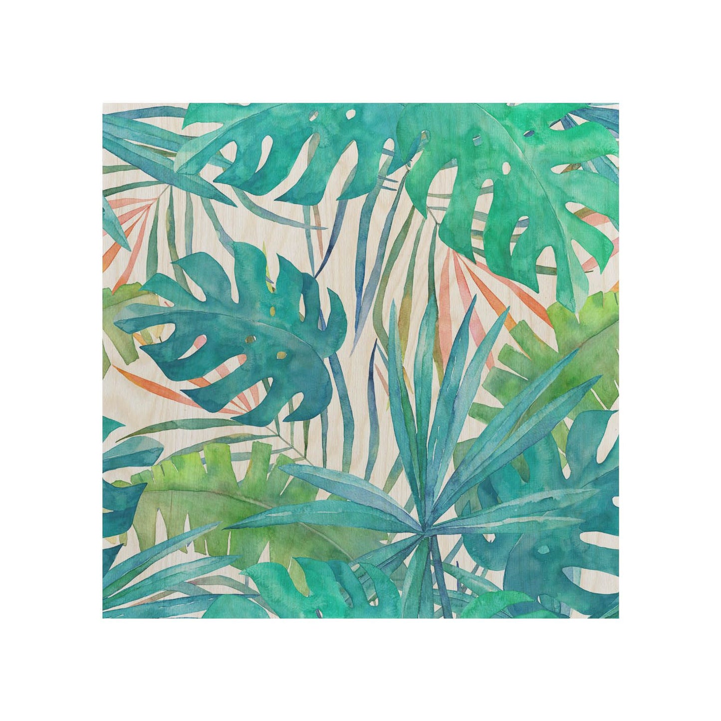 Kaffeetisch Watercolor Leaves