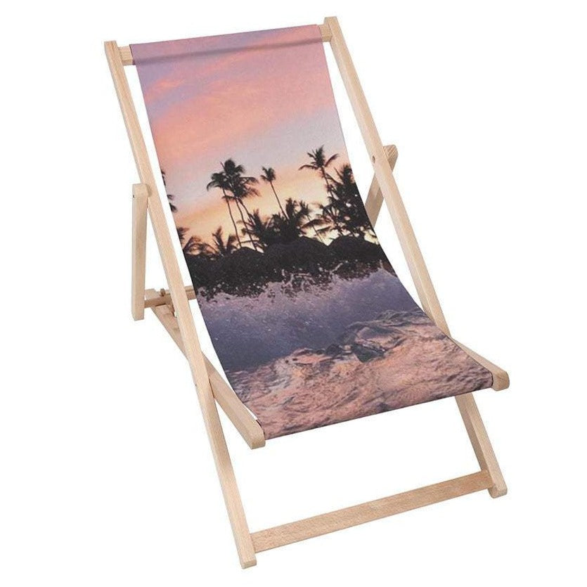 Holz Liegestuhl Sunset Waves - esunbed
