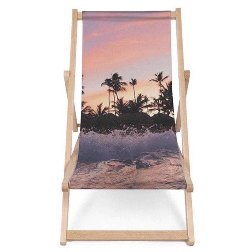 Holz Liegestuhl Sunset Waves - esunbed