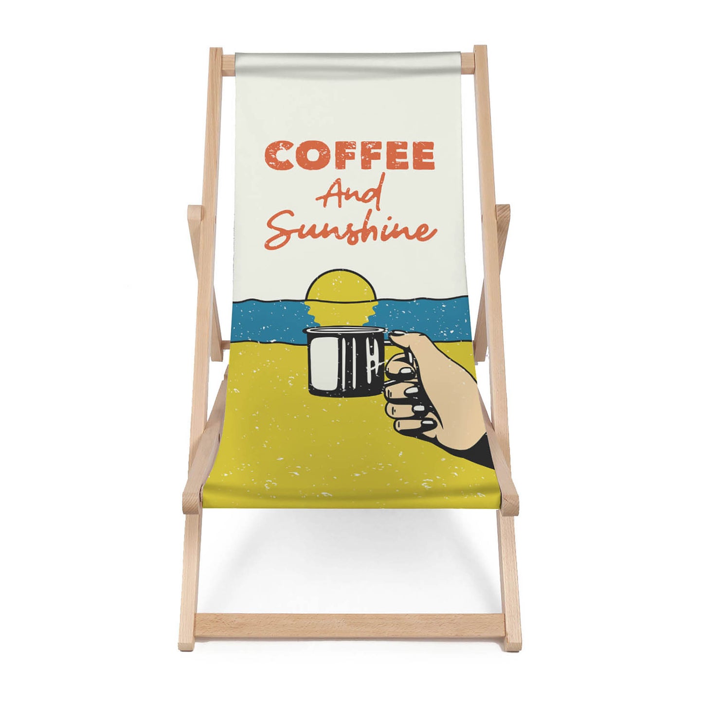 Holz Liegestuhl Coffee And Sunshine