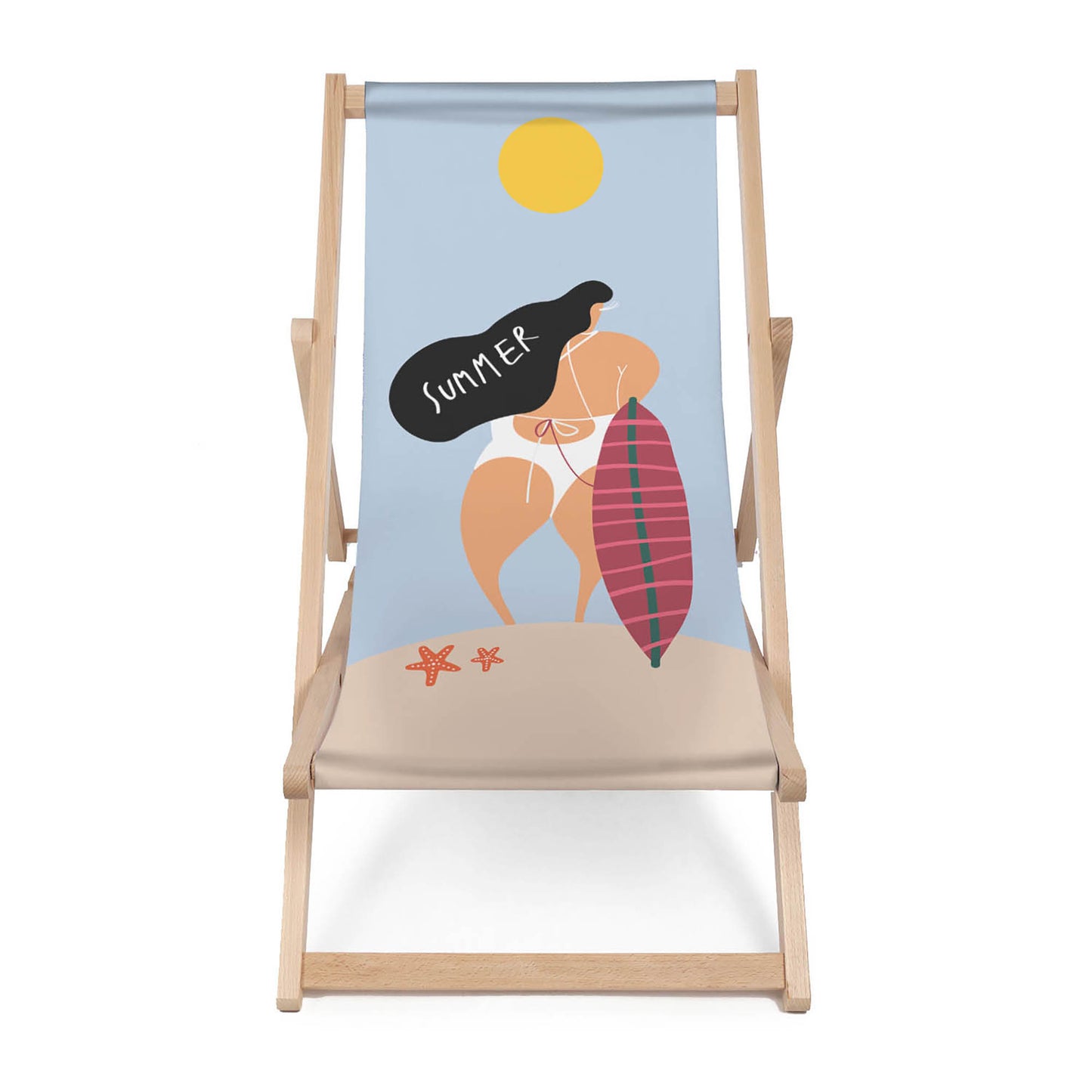 Holz Liegestuhl Summer Vibe