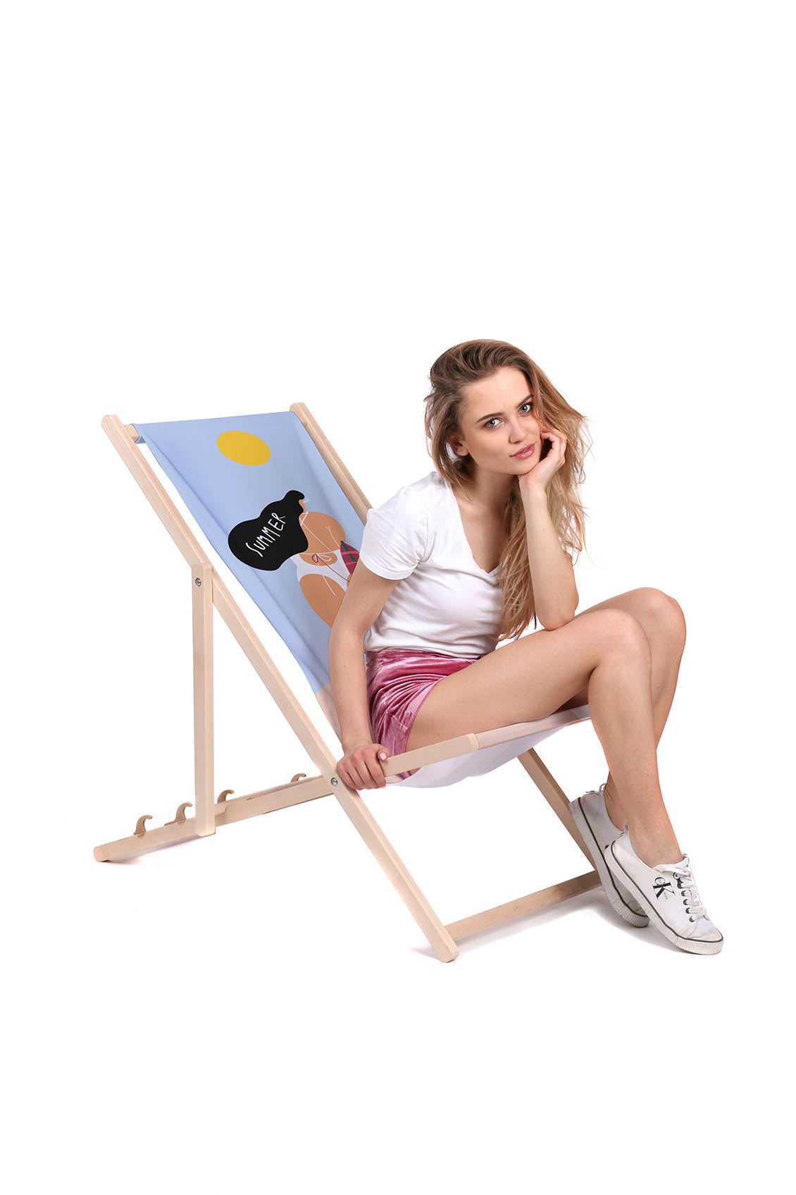 Holz Liegestuhl Summer Vibe