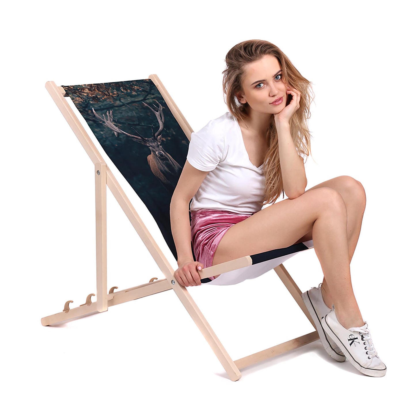 Holz Liegestuhl Deer - esunbed