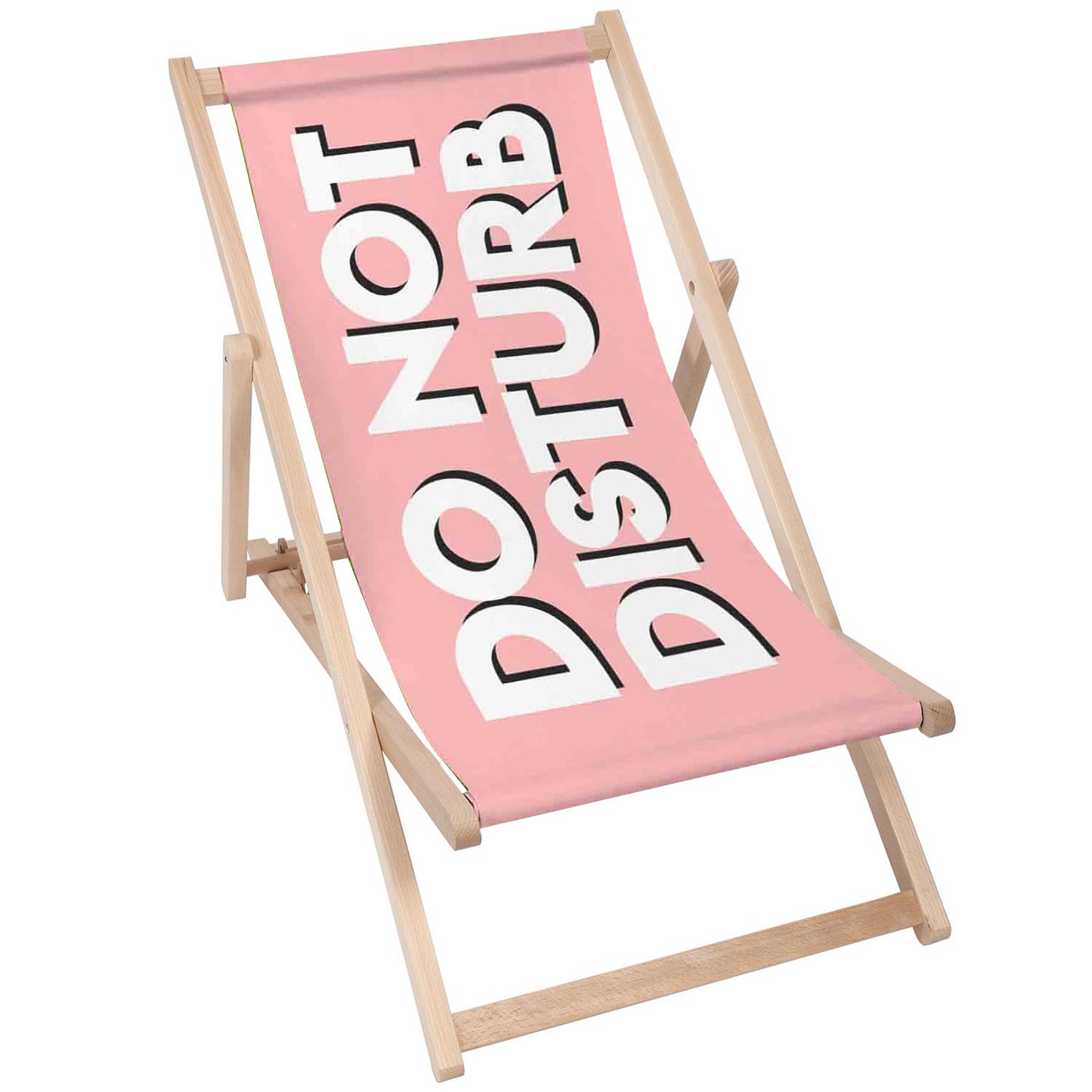 Holz Liegestuhl Do Not Disturb