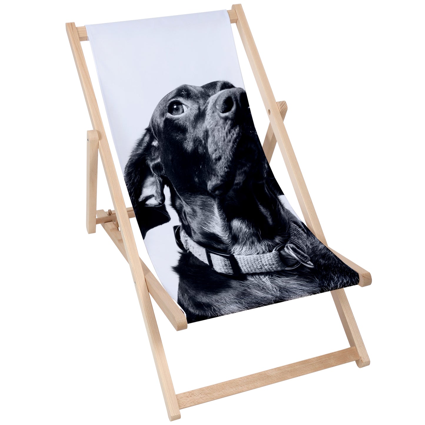 Holz Liegestuhl Dog