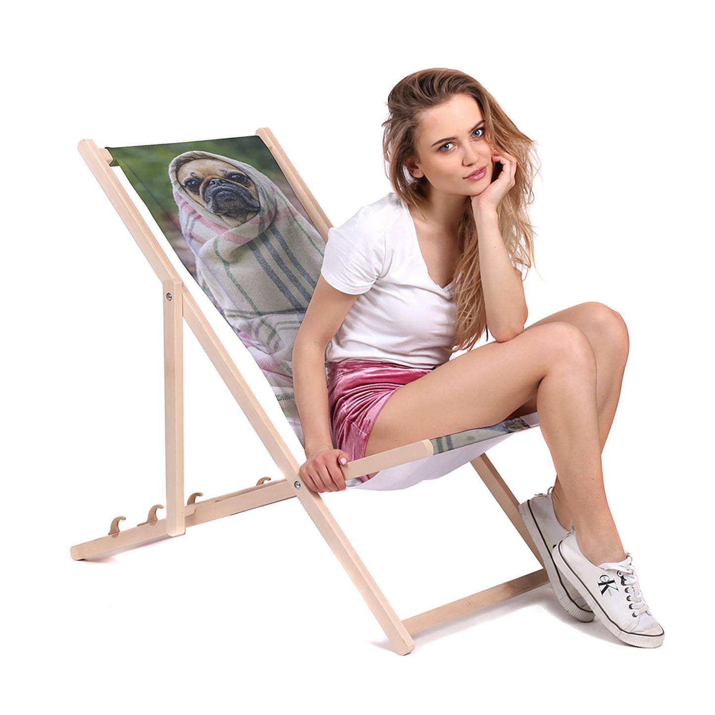 Holz Liegestuhl Funny Dog - esunbed