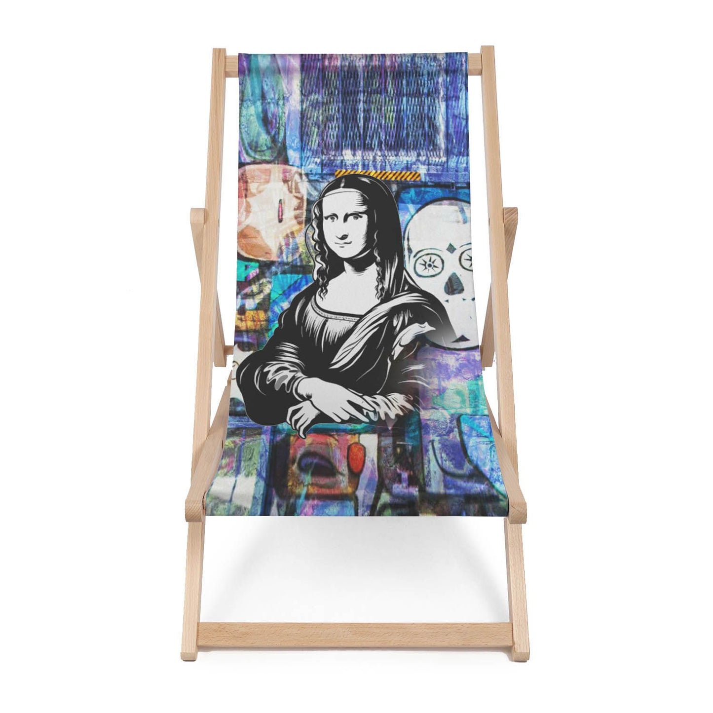 Holz Liegestuhl Mona Lisa Black