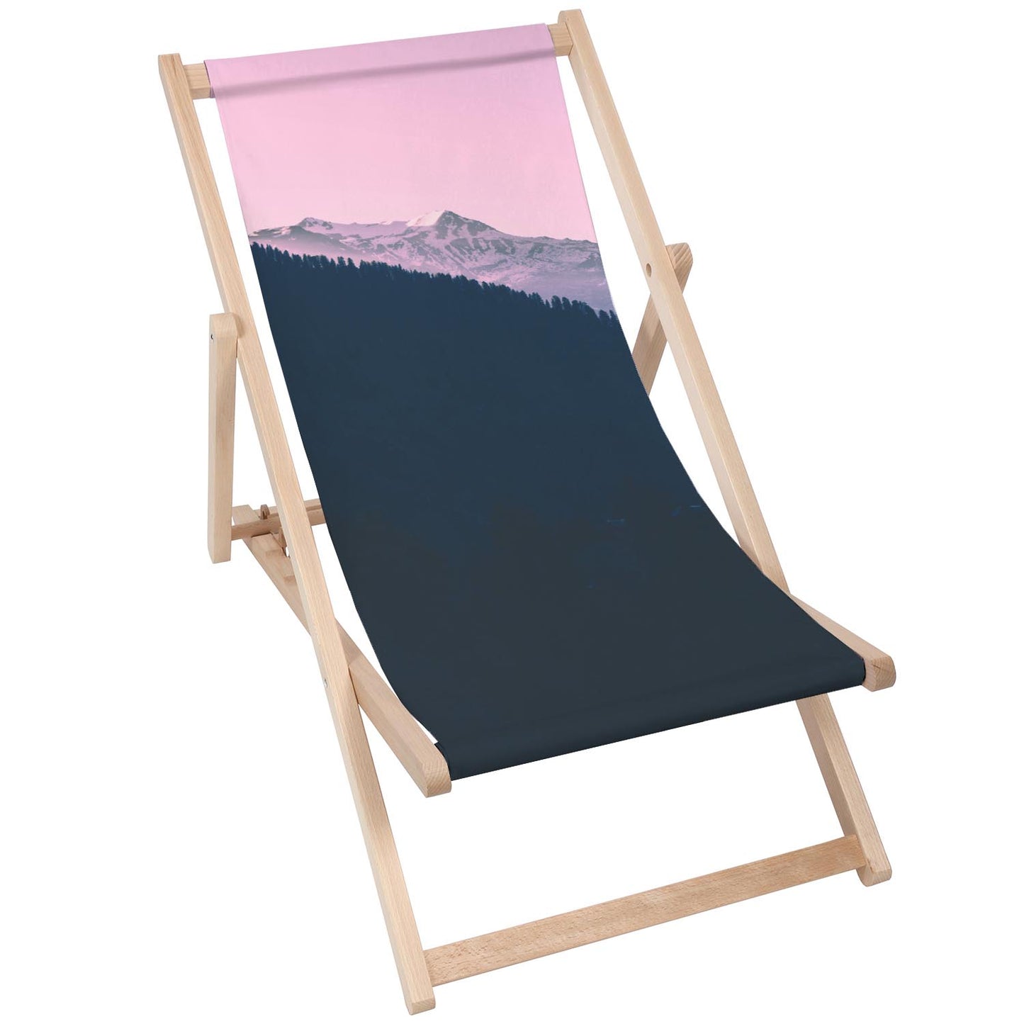 Holz Liegestuhl Pink Peak - esunbed