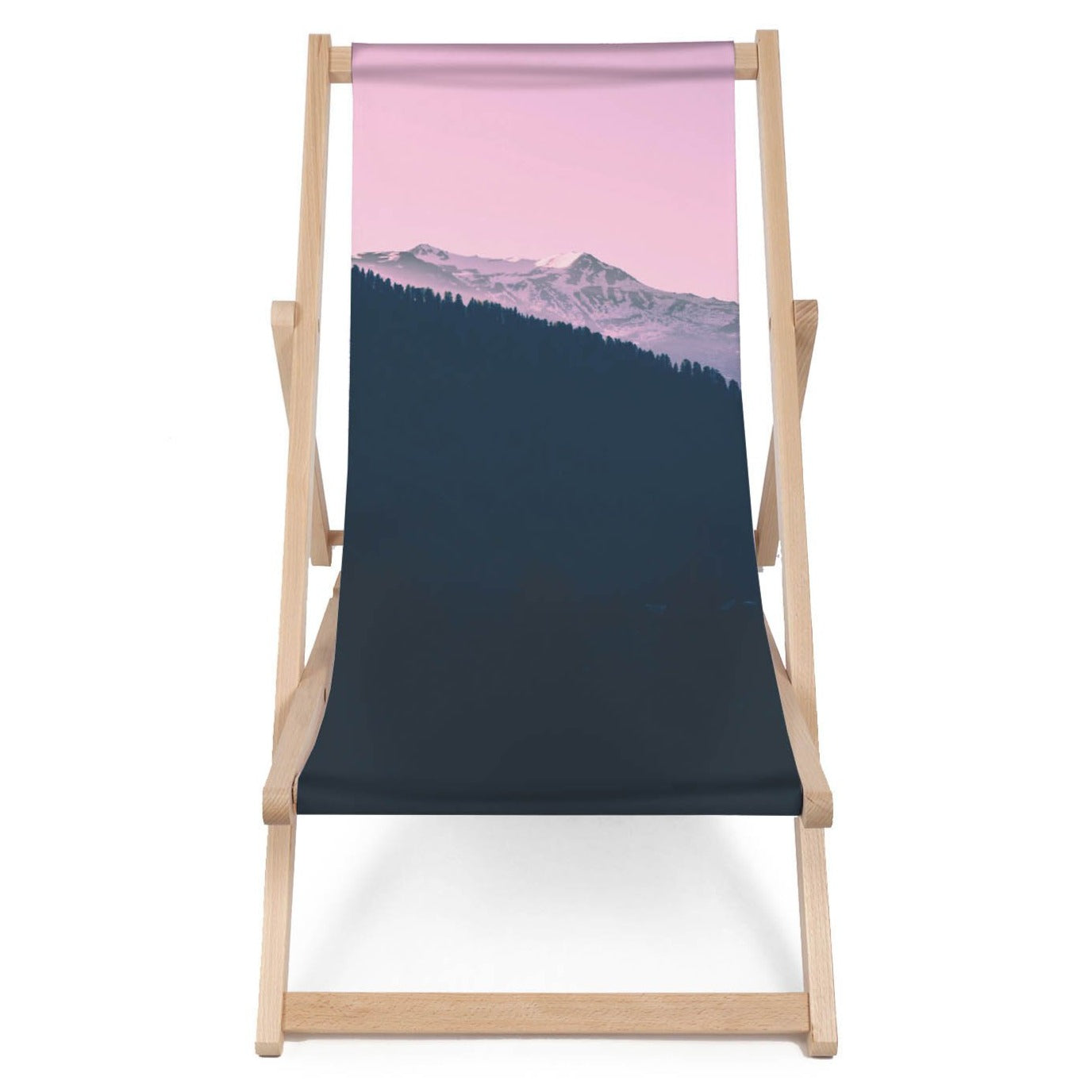 Holz Liegestuhl Pink Peak - esunbed