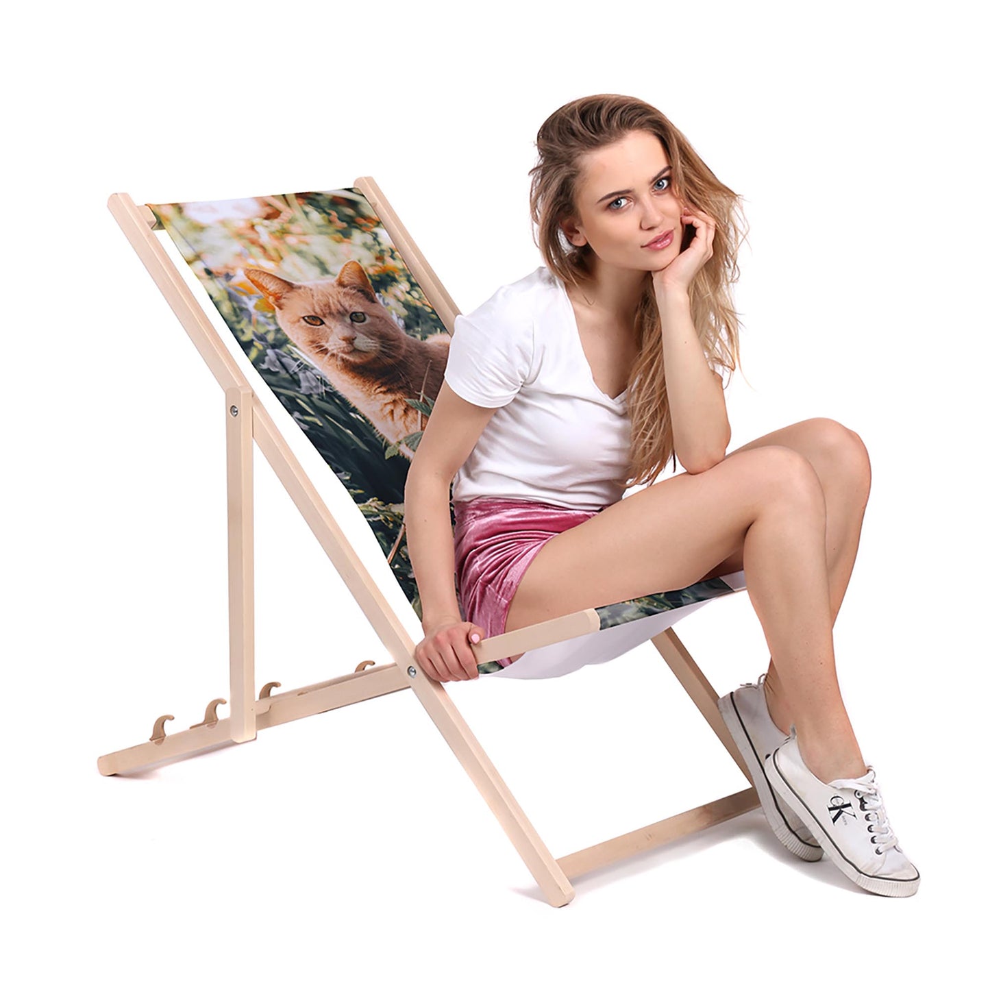 Holz Liegestuhl Red Cat 2 - esunbed