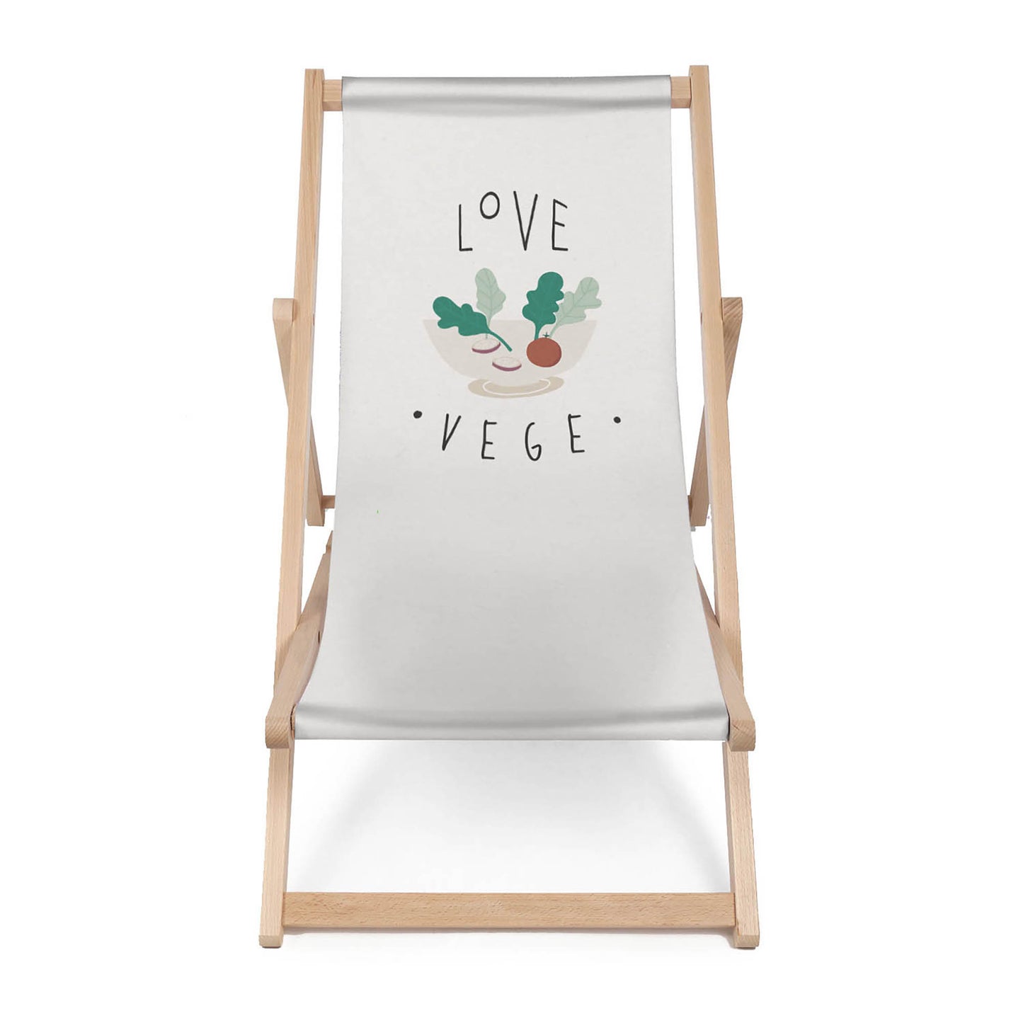 Holz Liegestuhl Love Vege