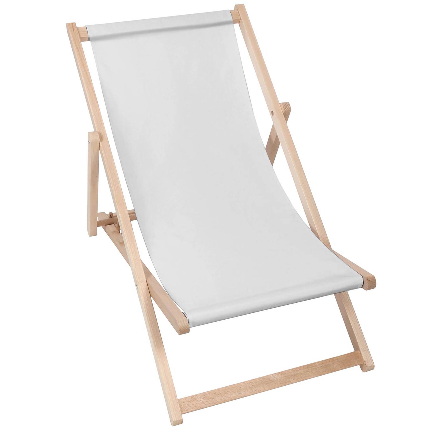 Holz Liegestuhl Pale Grey - esunbed