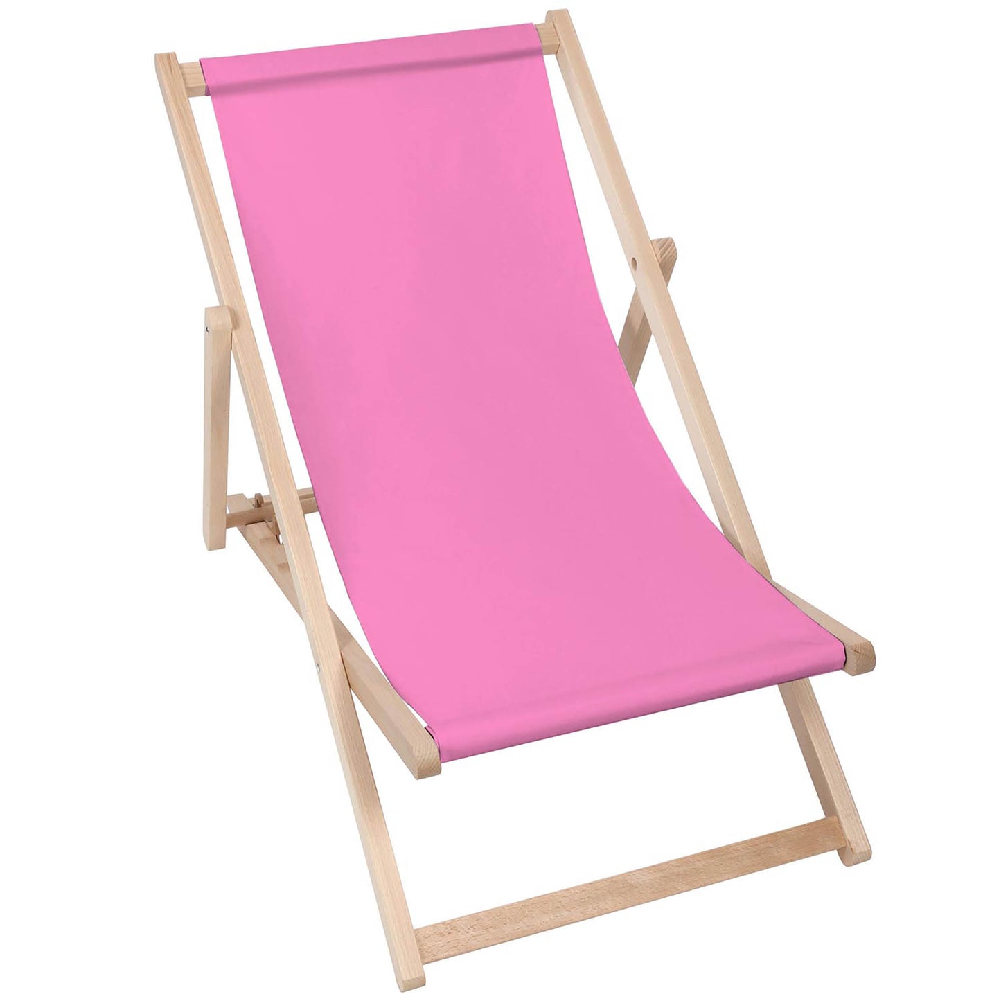 Holz Liegestuhl Pink - esunbed