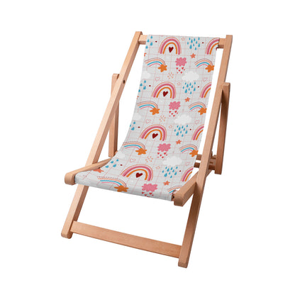 Liegestuhl für Kinder Pink Rainbow