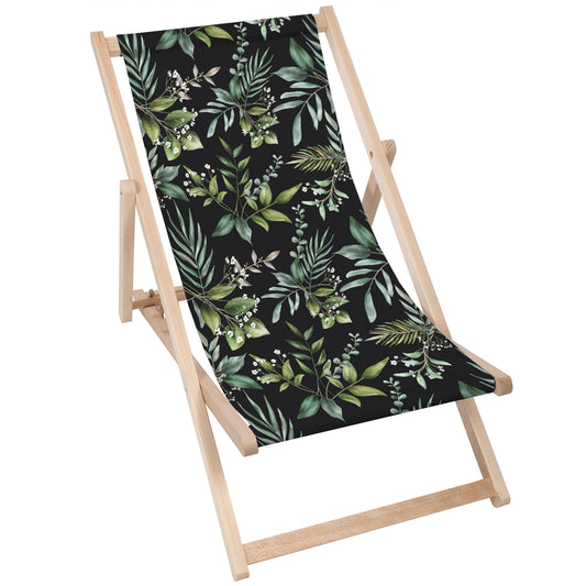 Holz Liegestuhl Watercolor Elegant Floral