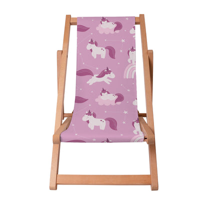 Liegestuhl für Kinder Unicorns and Clouds