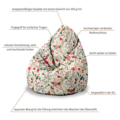 Sitzsäcke Beige Print with Dots