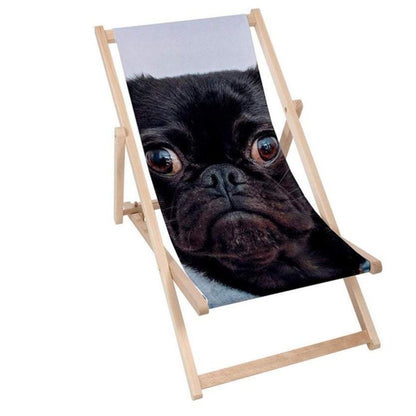 Holz Liegestuhl Black Pug - esunbed