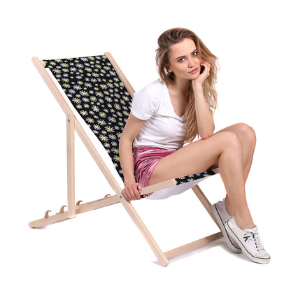 Holz Liegestuhl Simple Daisy