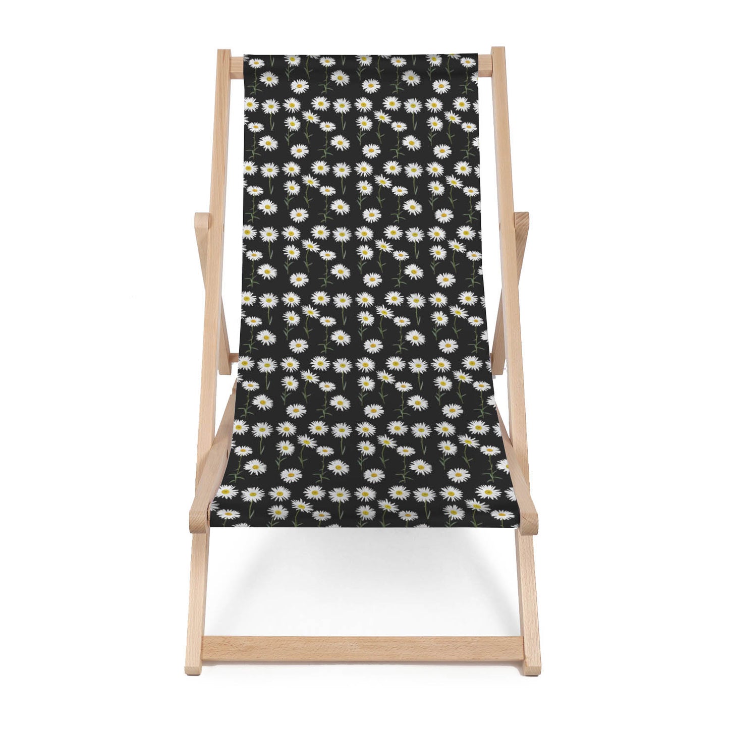 Holz Liegestuhl Daisy Black