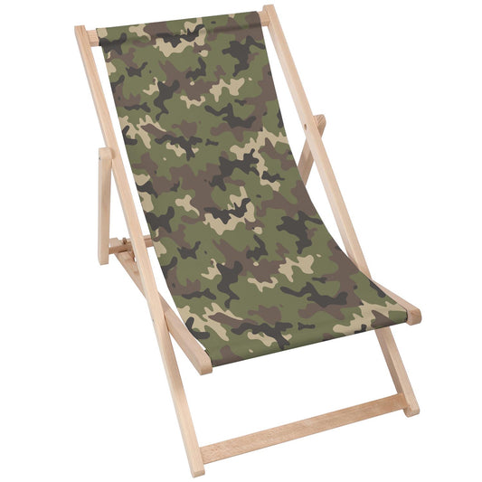 Holz Liegestuhl Moro Green
