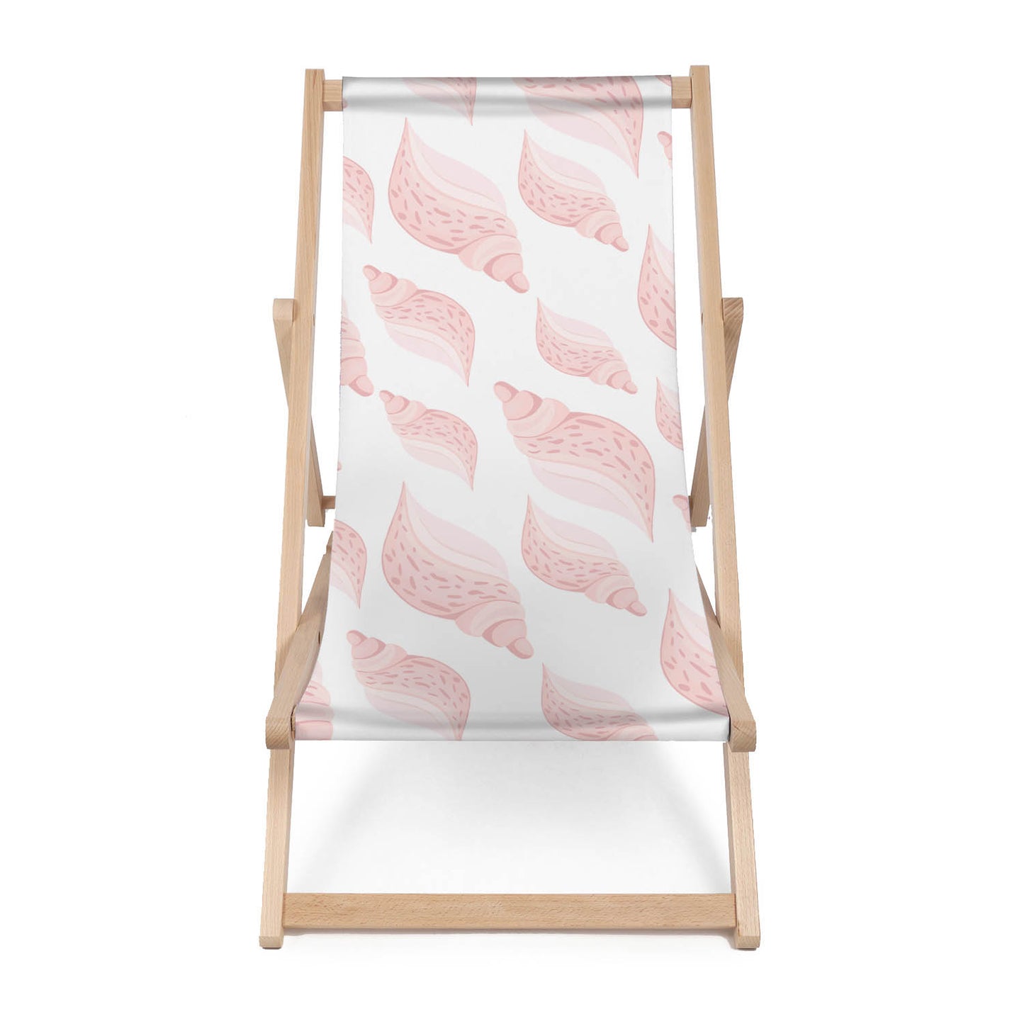 Holz Liegestuhl Pink Shells