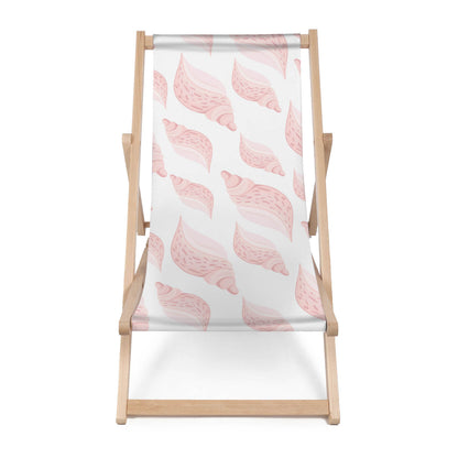 Holz Liegestuhl Pink Shells