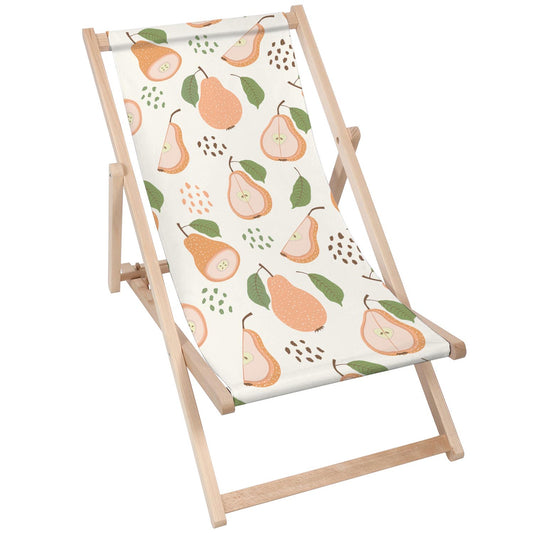 Holz Liegestuhl Pear Pattern