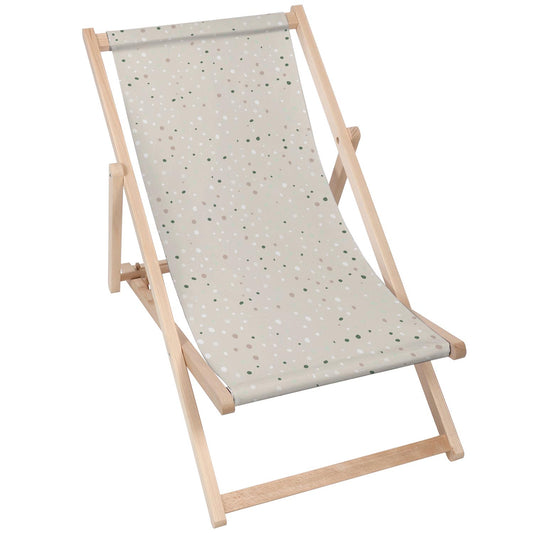 Holz Liegestuhl Geometric Dots