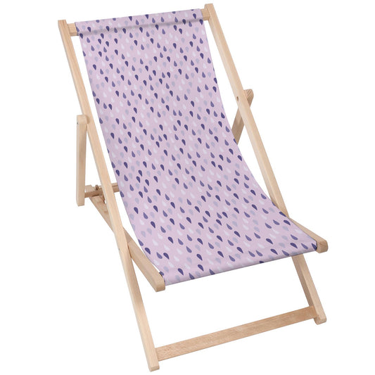 Holz Liegestuhl Pastel Pink Rain