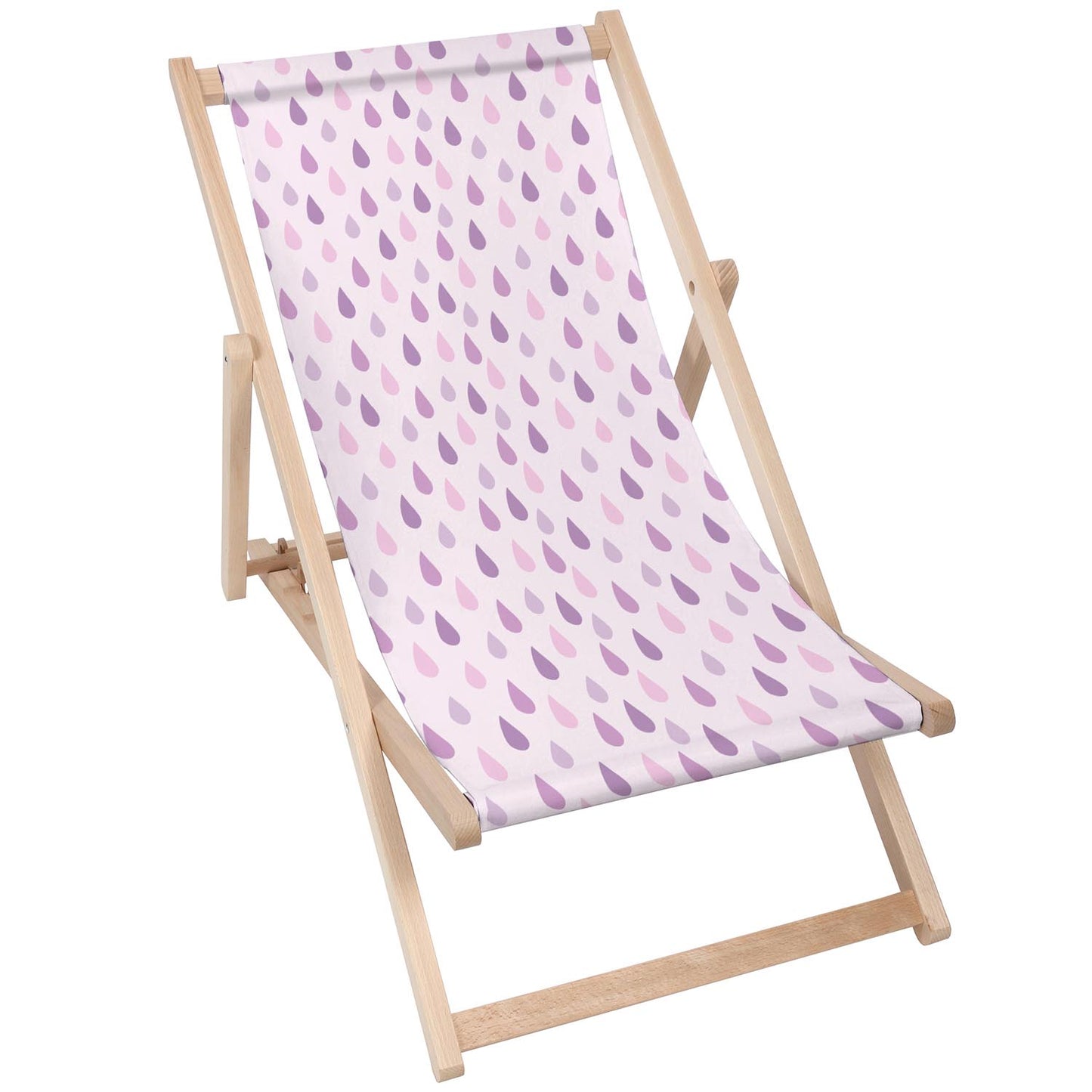 Holz Liegestuhl Pink Rain