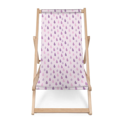 Holz Liegestuhl Pink Rain