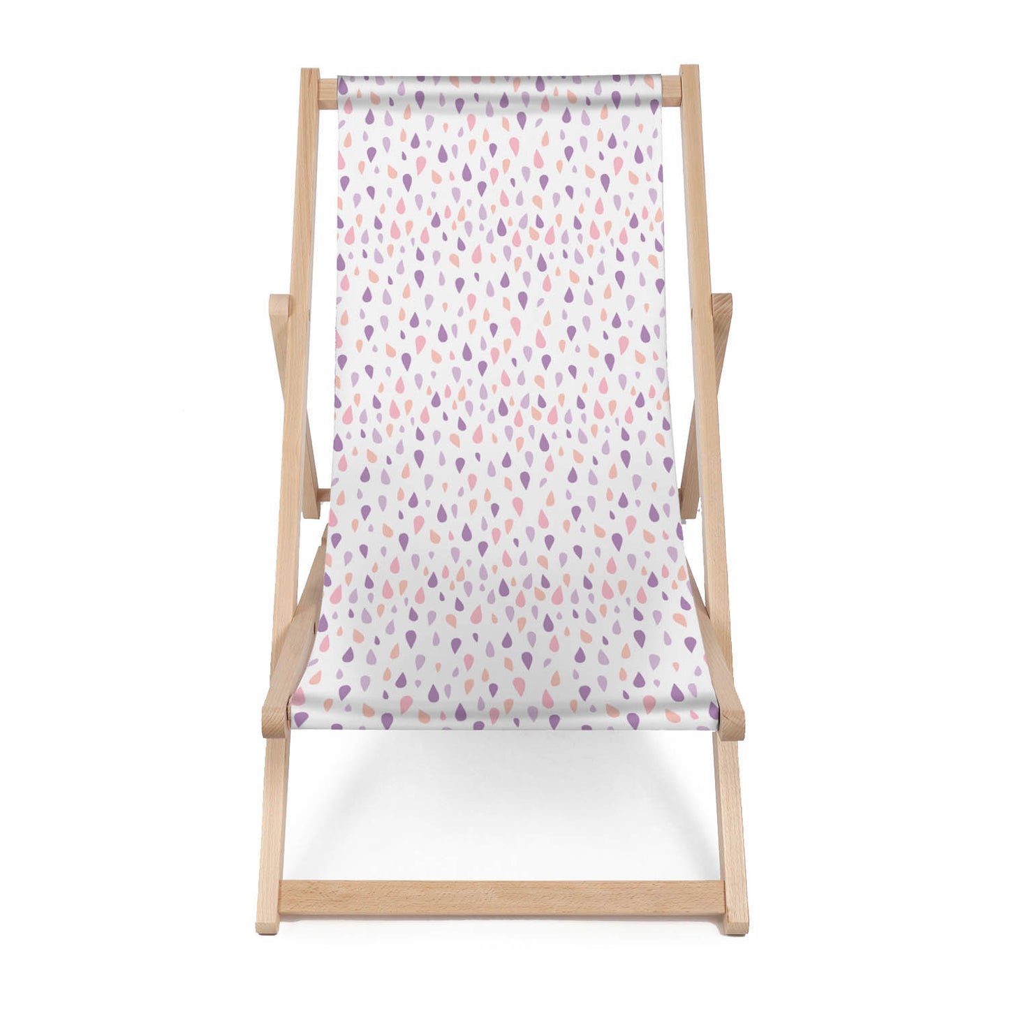 Holz Liegestuhl White Pastel Rain