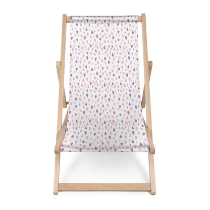 Holz Liegestuhl White Pastel Rain