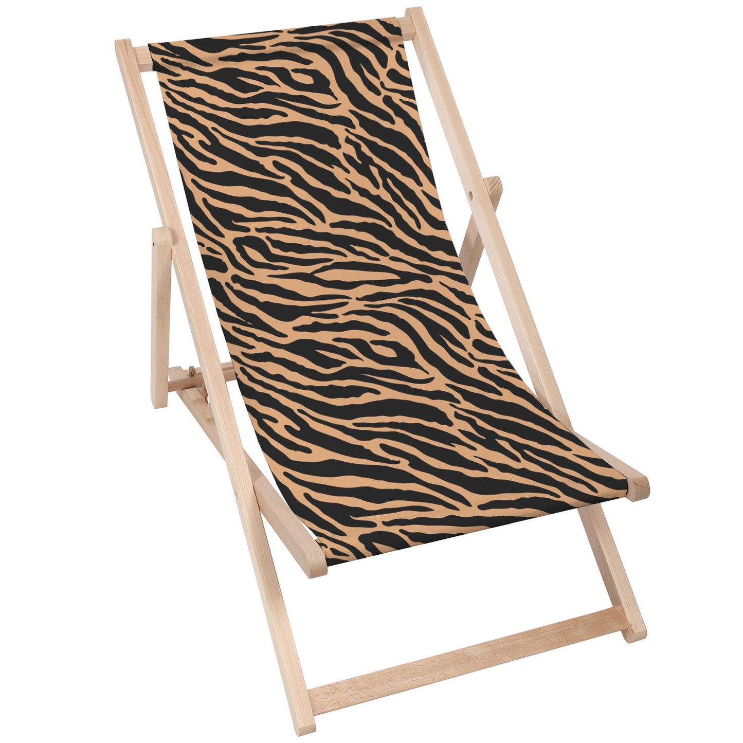 Holz Liegestuhl Tiger Skin