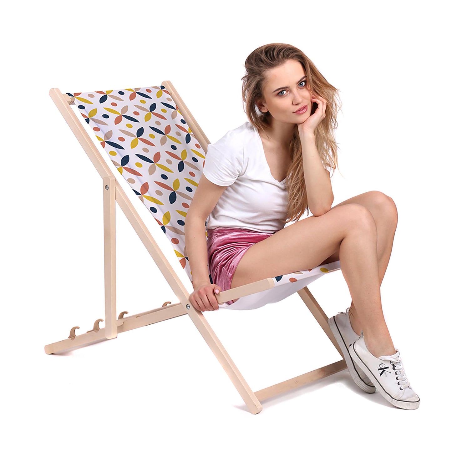 Holz Liegestuhl Scandinavian Design