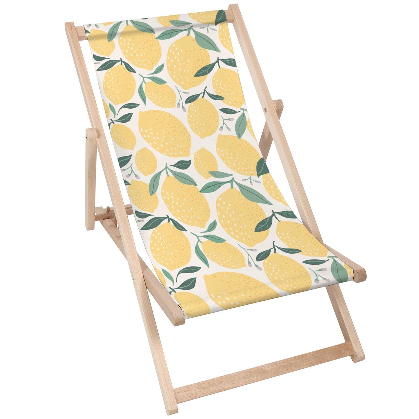 Holz Liegestuhl Lemons Cartoon