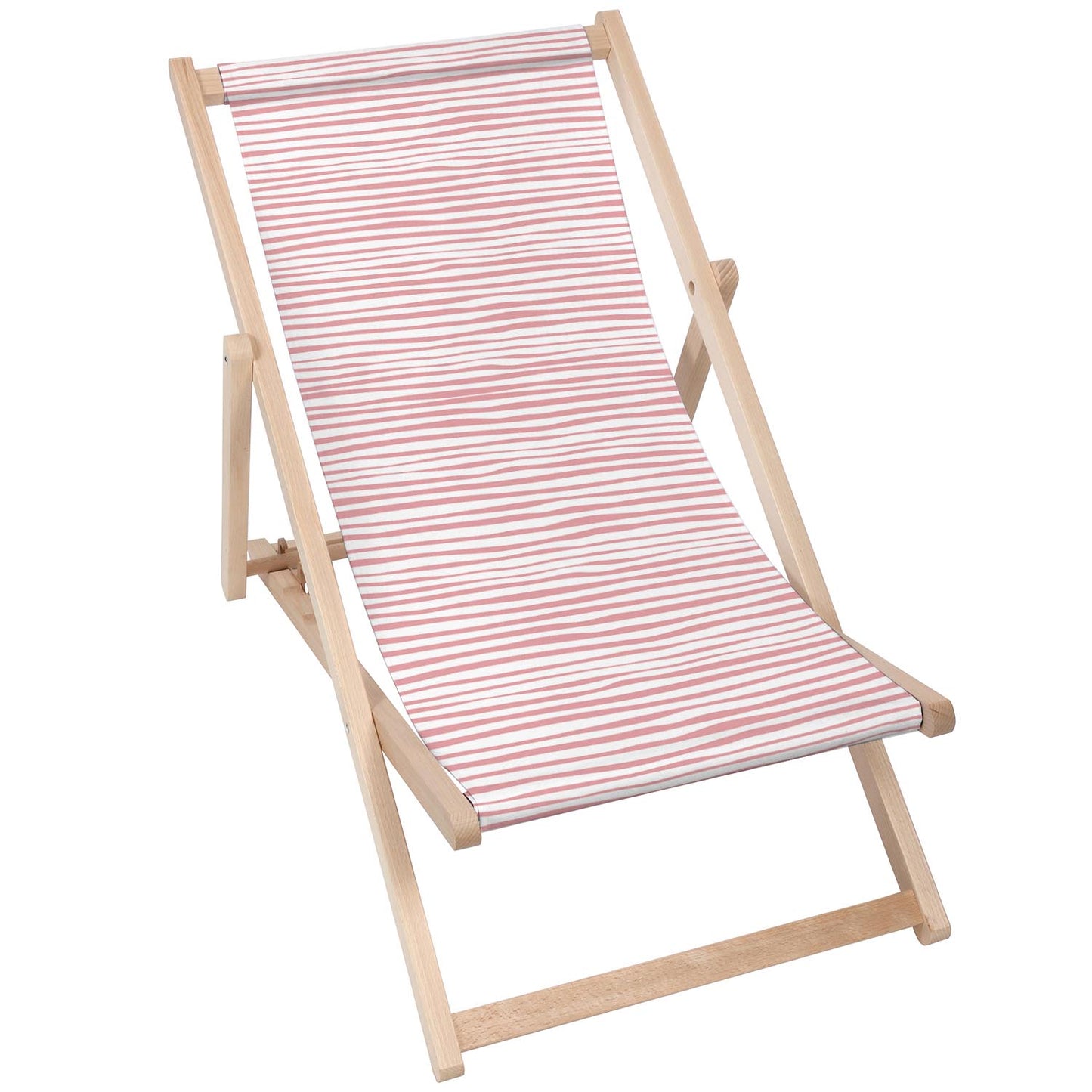 Holz Liegestuhl Pink Stripes